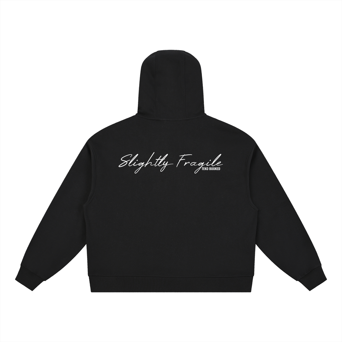 Boxy Button Placket Hoodie