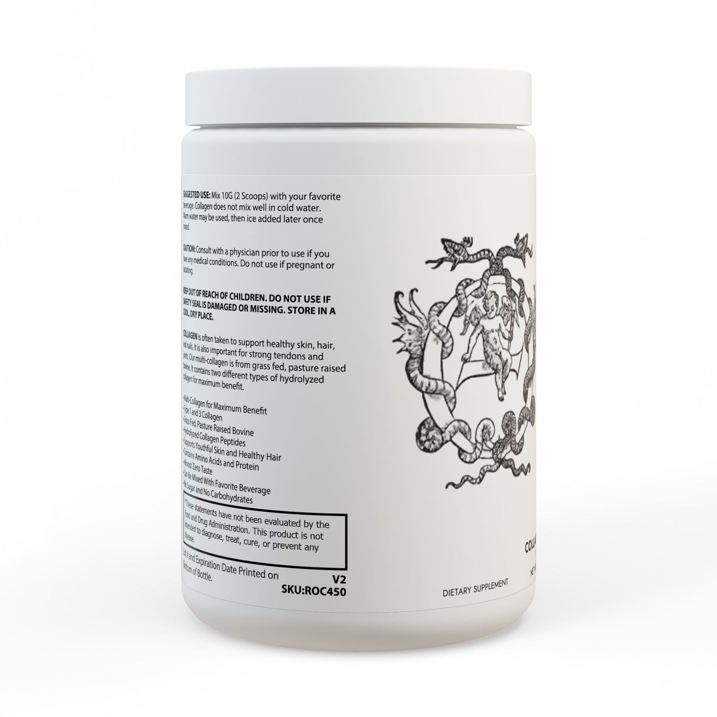 Collagen Peptides Type I & III Supplement (350g, 12.3oz)