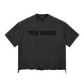 Snow Wash Raw-Hem Boxy T-shirt