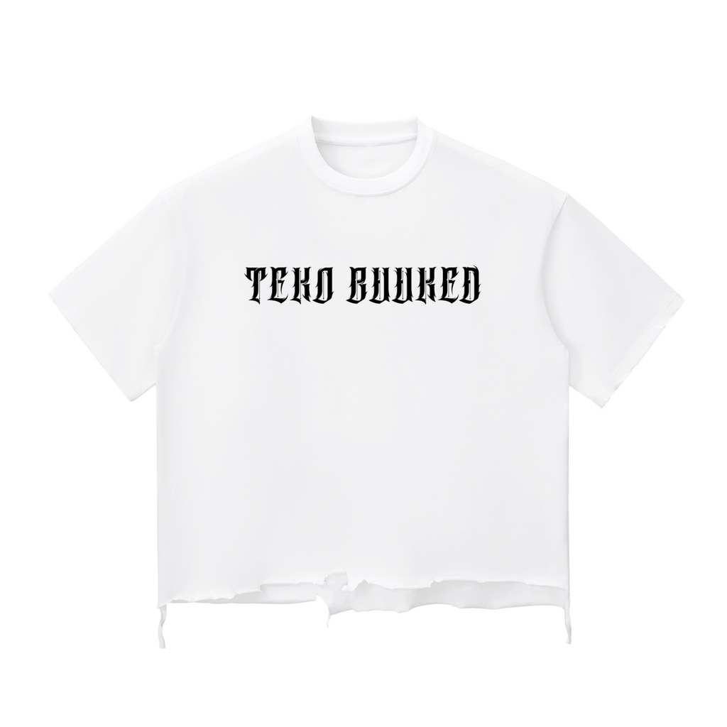 Snow Wash Raw-Hem Boxy T-shirt