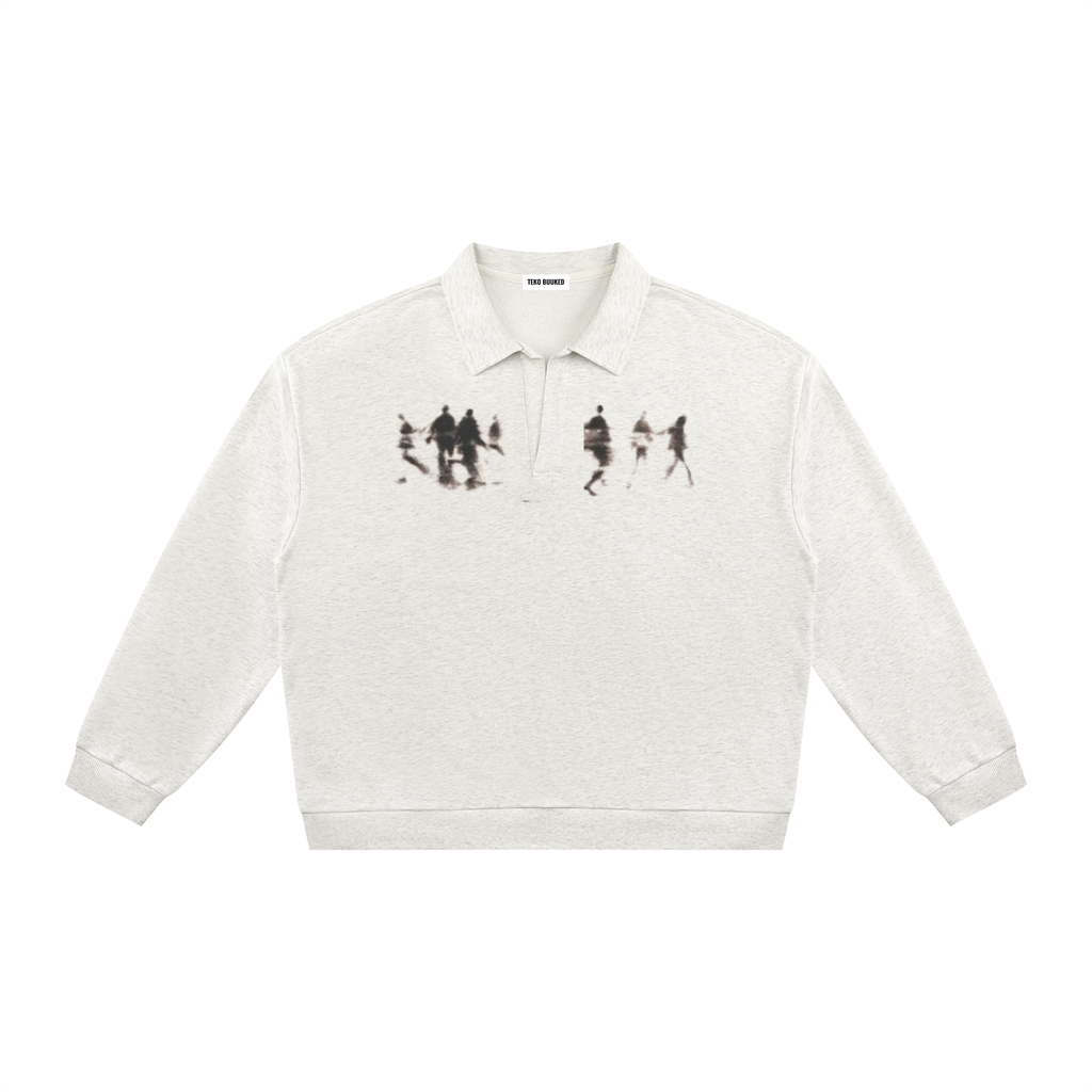 Unisex Oversized Collared Sweatshirt