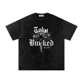 Snow Washed Oversized Cotton T-Shirt