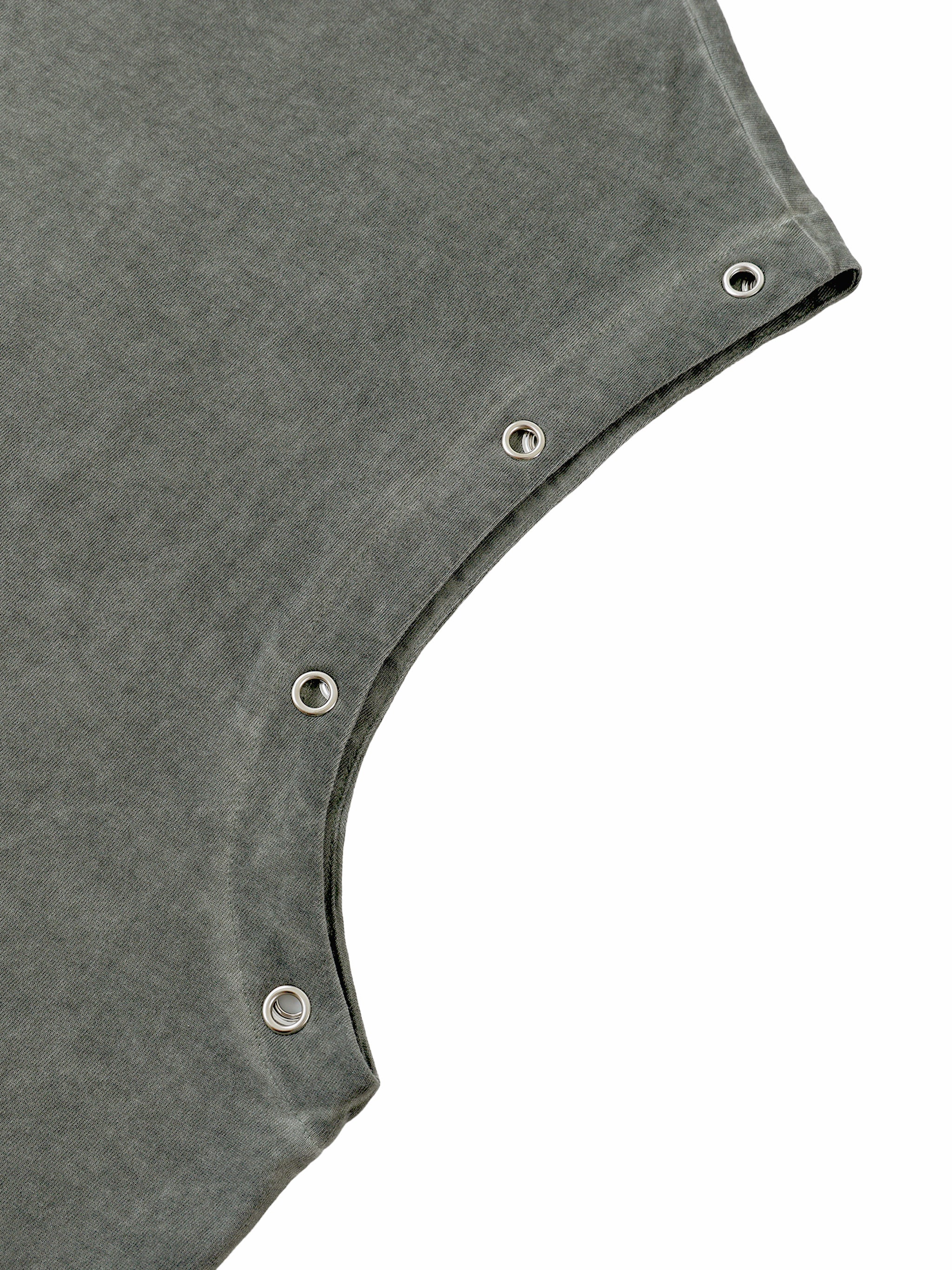 Distressed Grommet Tank Top