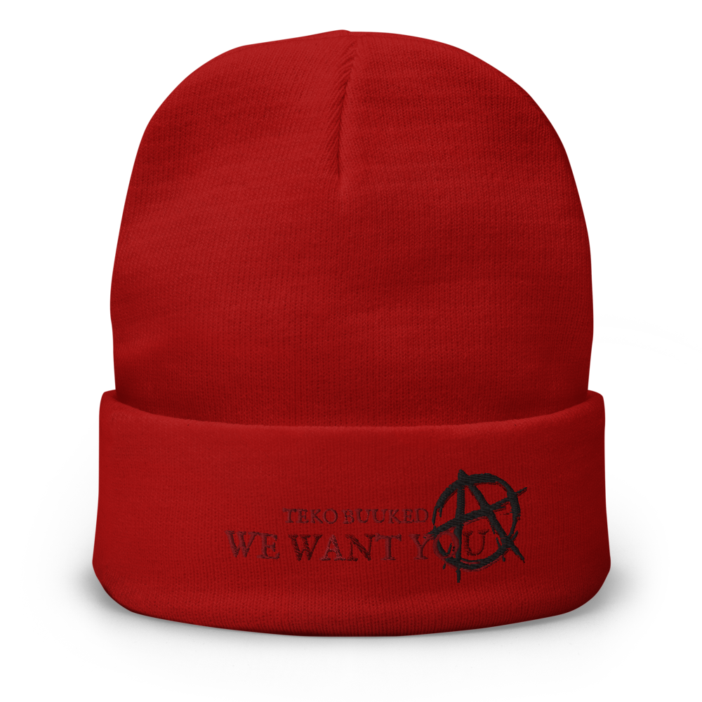 We Want You embroidered Beanie