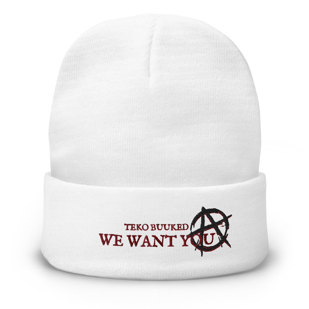 We Want You embroidered Beanie